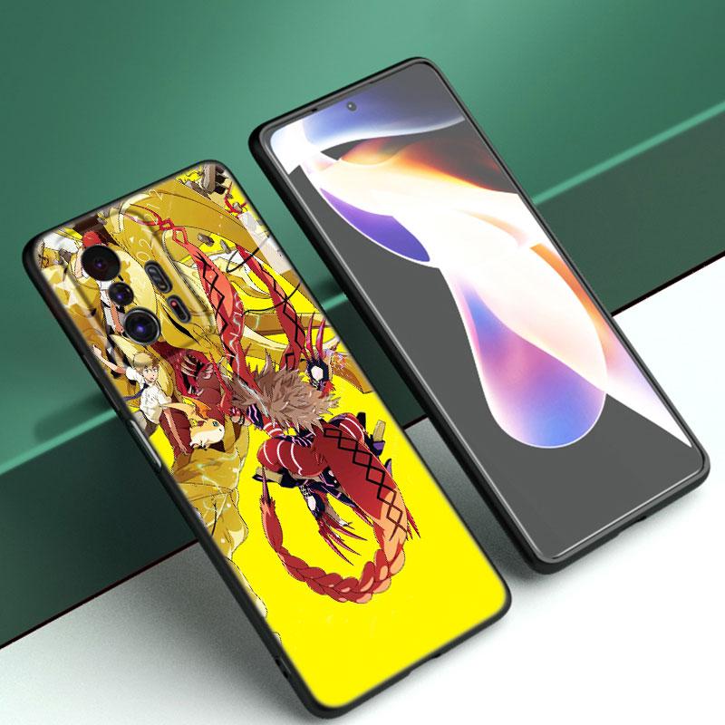 Digital Monster Digimon Black Phone Case For Xiaomi Mi 9 SE 8 10 10T 11 12 13 Lite 9T 11T 12S 12T 13T 14 Pro 5G NE 11i 12X