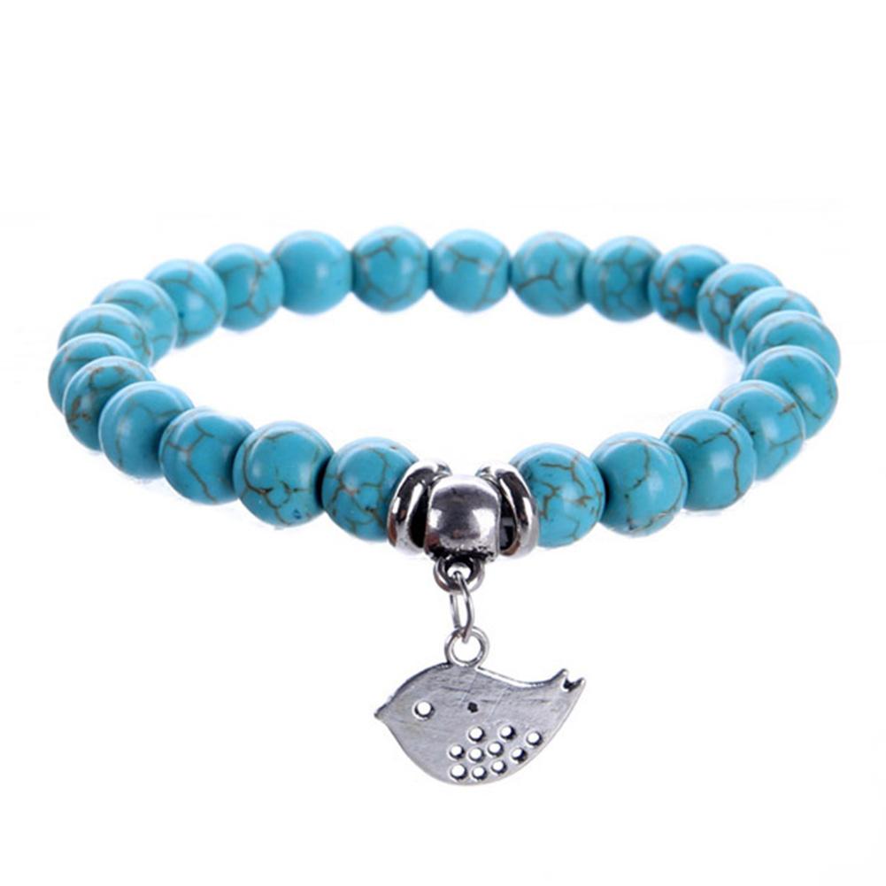 Dámský elegantní elastický náramek Jednoduchý korálkový náramek