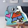 Trotro Throw Blanket Cartoon Portable Living Room Multi Style