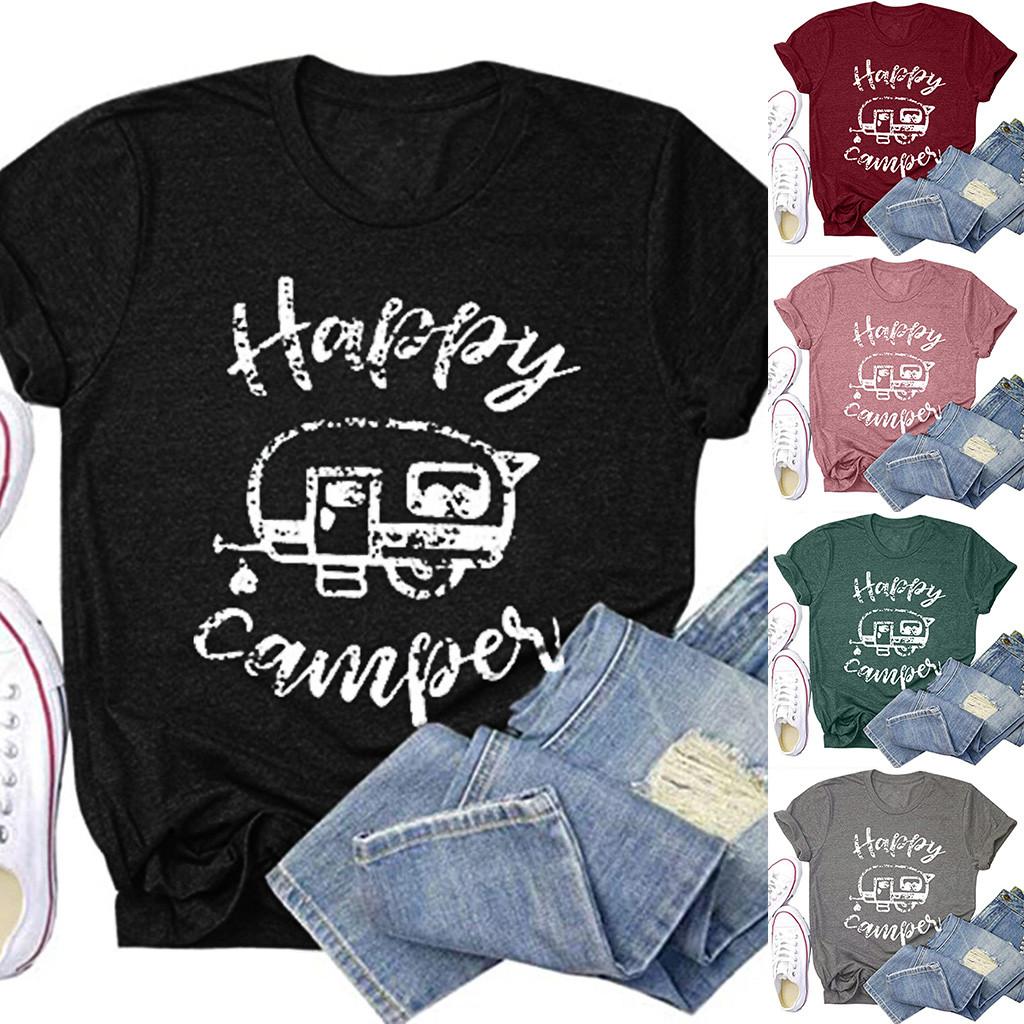 

Женские летние футболки с буквенным принтом, летние милые футболки, блузки, топы