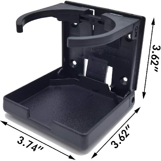 YOOHUA 2PCS Cup Holder Folding Drink Holders Car Cup Holder for Caravan Trucks Car RVs Vans Marine Boat Home Office