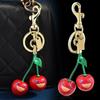 Smiling Cherry Keychain Cherries Bag Pendant Keyring Backpack Decoration Accessories Gifts Women Men Car Key Chains