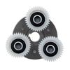 3 Stück Nylon E-Bike Motorzahnrad 38mm Elektromotorzahnrad Langlebiges Motorkupplungszahnrad Motorbaugruppe