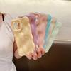 Luxury Wave Bubble Pattern Candy Color Phone Case For iPhone 16 15 14 13 12 11 Pro Max Plus Glossy Wrinkle Meteorite Soft Cover