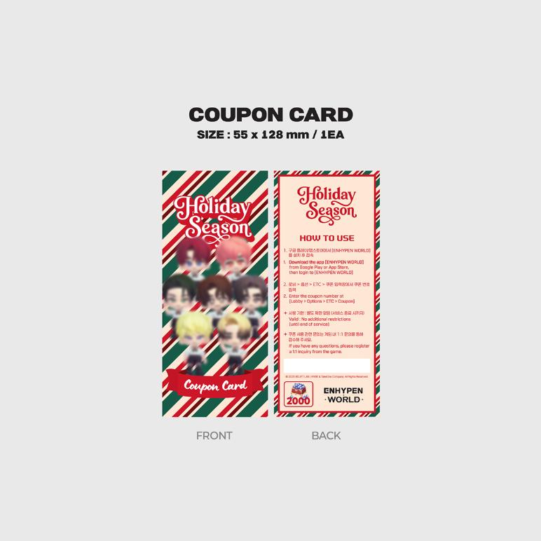 ENHYPEN World Coupon Card Collection Holiday Season Basic Ver.