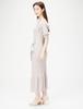 by Jill Casual dress with scarf and FR [Jill Stuart] knit, women's, ecru,