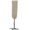 Garden Parasol Cover with Rod, Zipper, Khaki