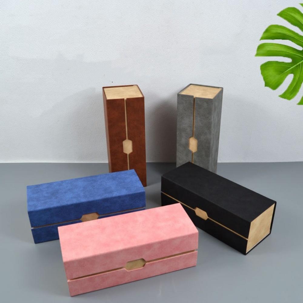 Travel Myopia Glasses Case Portable 2 Pair Eyeglasses Holder Double Layer Glasses Box Dual Compartment For Bags Pockets Daily