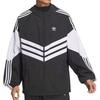 adidas Originals Adicolor Windbreaker Retro Three Stripes Logo Hooded Jacket Men Jacket Black JM7260