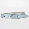 Beautiful Shiny Fish Scale Pattern Belts for Children 90cm Shimmering Powder PU Belts Girl Student Belts