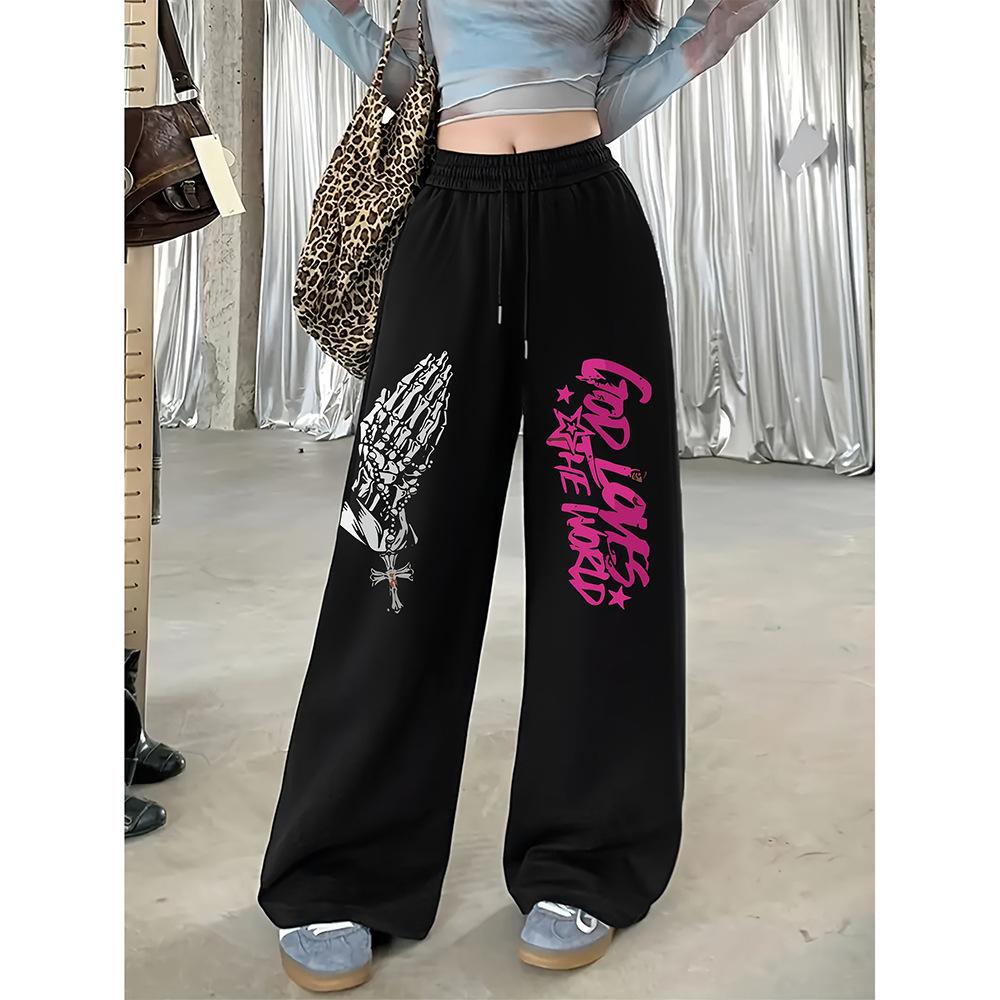 High Street Hip Hop Trend Casual Pants Men's Summer New Loose Niche Straight Versatile Long Pants