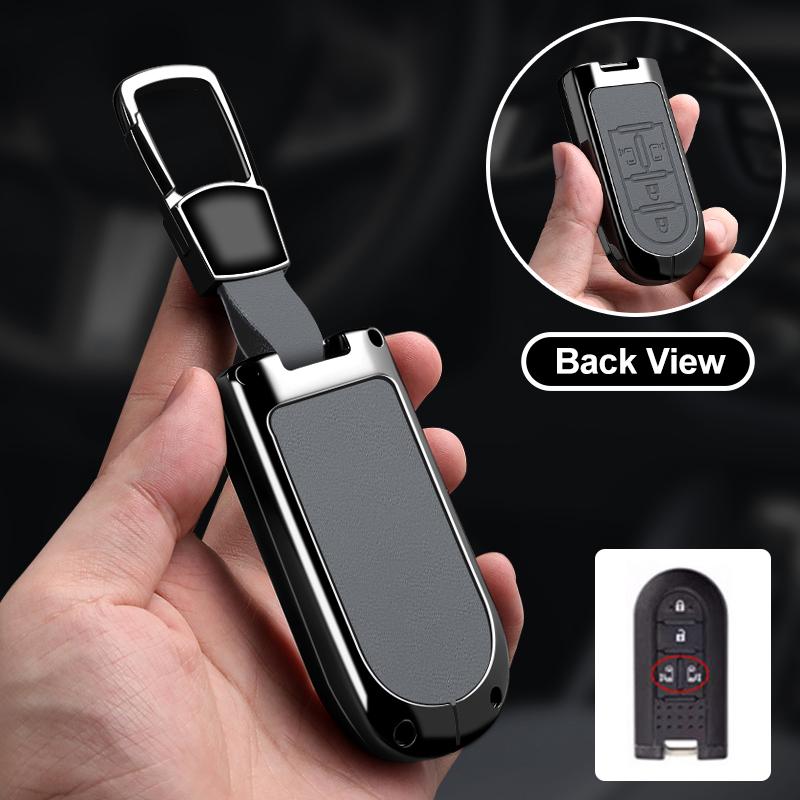 Metal Car Key Case Cover Shell Fob For Toyota Roomy Tank Passo Roomie For Daihatsu La600S La610S La150S Canvas Tanto Move