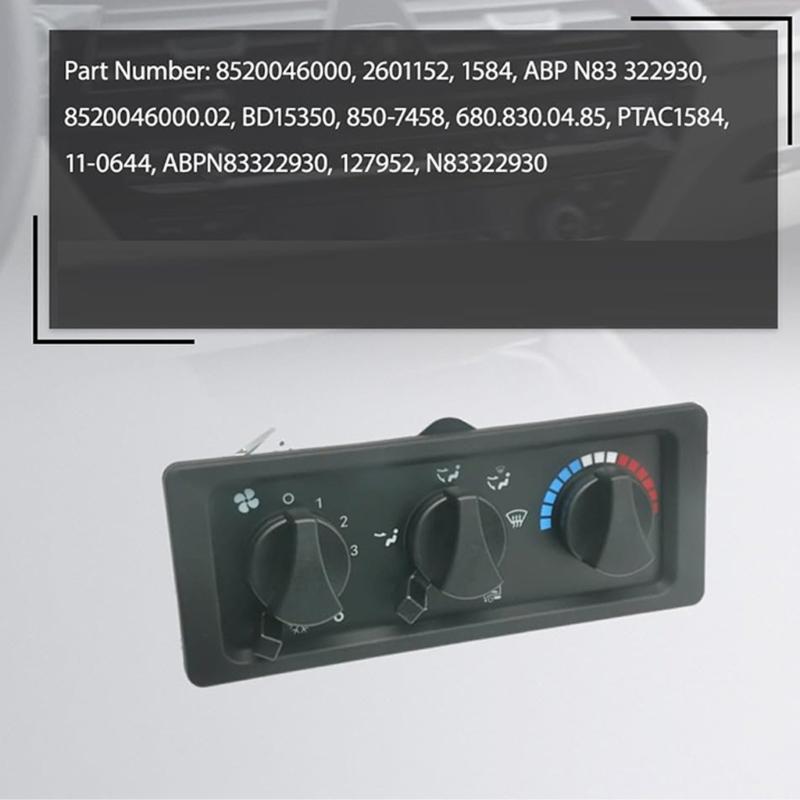 A/C Heater Control Panel 8520046000.02 322930 ZGG731007 For FL60 FL70 C840 Control Switches Truck Accessories