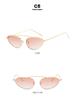 2024 Trendy Metal Cat-Eye Sunglasses for Women - European & American Street Style