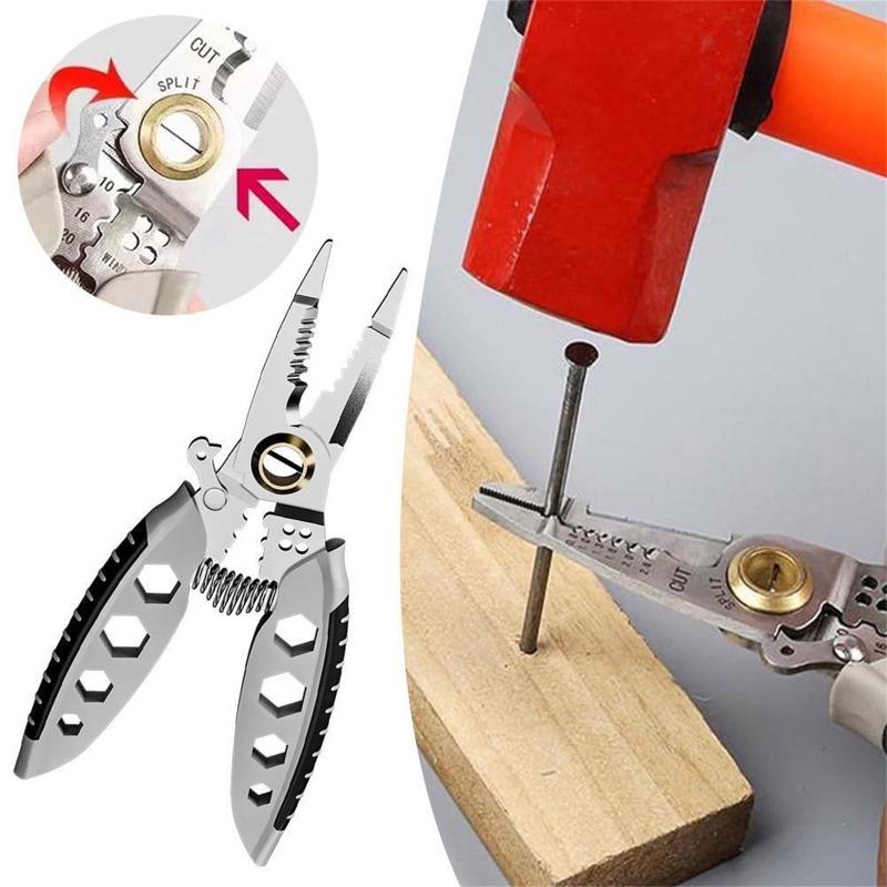 7-inch Wire Stripper, Multi-purpose Wire Stripping Pliers, Wire Stripper And Crimping Tool,