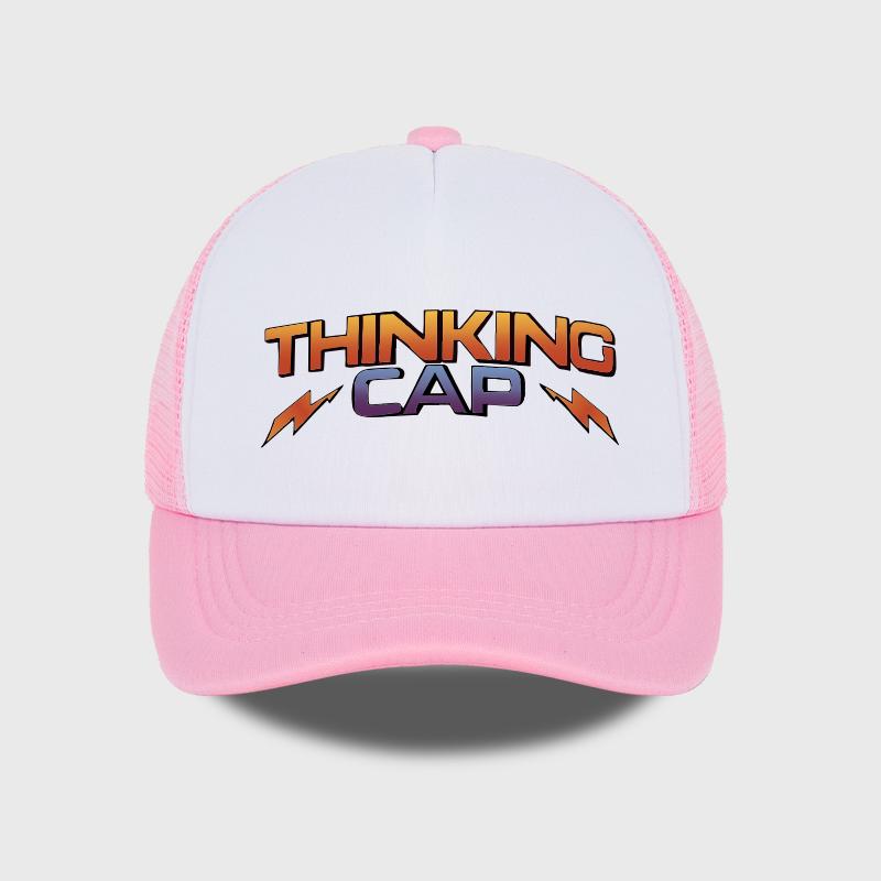 Mlfo Thinking Cap Printed Mesh Baseball Cap Outdoor Mesh Baseball Cap Casual Trucker Hat Unisex Casual Fashion Item