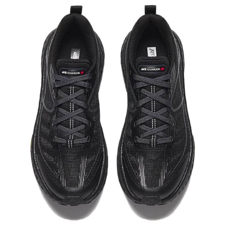 New Anta Breathable And Slip Resistant Low Top Casual Running Shoes Women's Black 122535534A-2