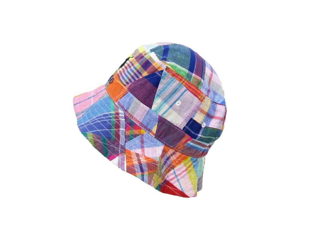 (Polo Ralph Lauren) Men's and Women's Patchwork Cotton Bucket Safari Hat Cap 01080014-SM-MULTI [Used]