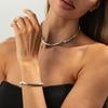 Bead Irregular Choker Necklace Simple Hand Chain Fashion Clavicle Chain  Women