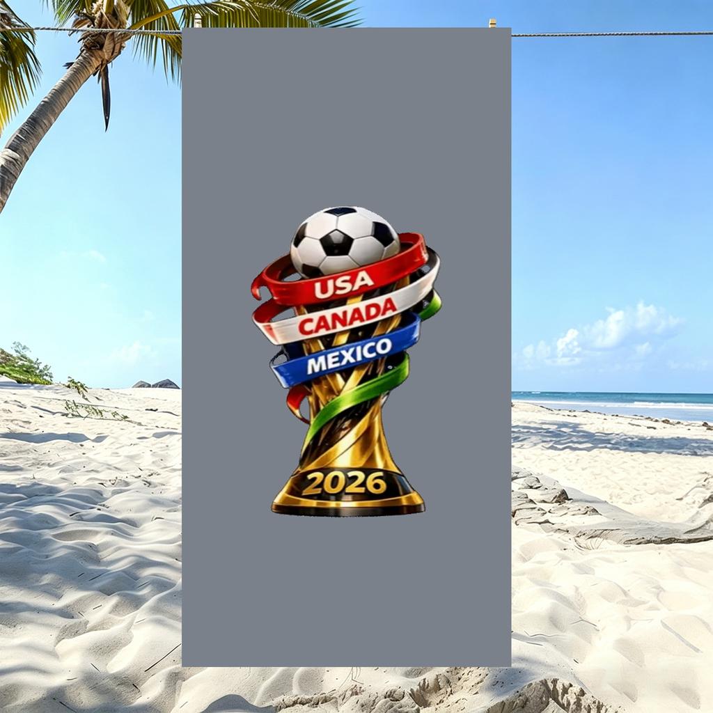 2026 Fußball Mikrofaser Strandtuch Schnelltrocknend Super Saugfähig Sandfrei Weich Übergroße Badetücher Fußballfans Fitnessstudio Sporttuch