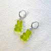 Gradient Chic Resin Bear Earrings Creative Animal Shape For Women