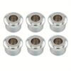 6Pcs/1set Musiclily Pro Steel Vintage/Modern 6mm To 10mm Guitar Tuner Conversion Bushings Tuning Pegs Adapter Ferrules.
