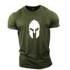 2024 summer new men's spot cartoon animation leisure sports fitness combed cotton gym T-shirt