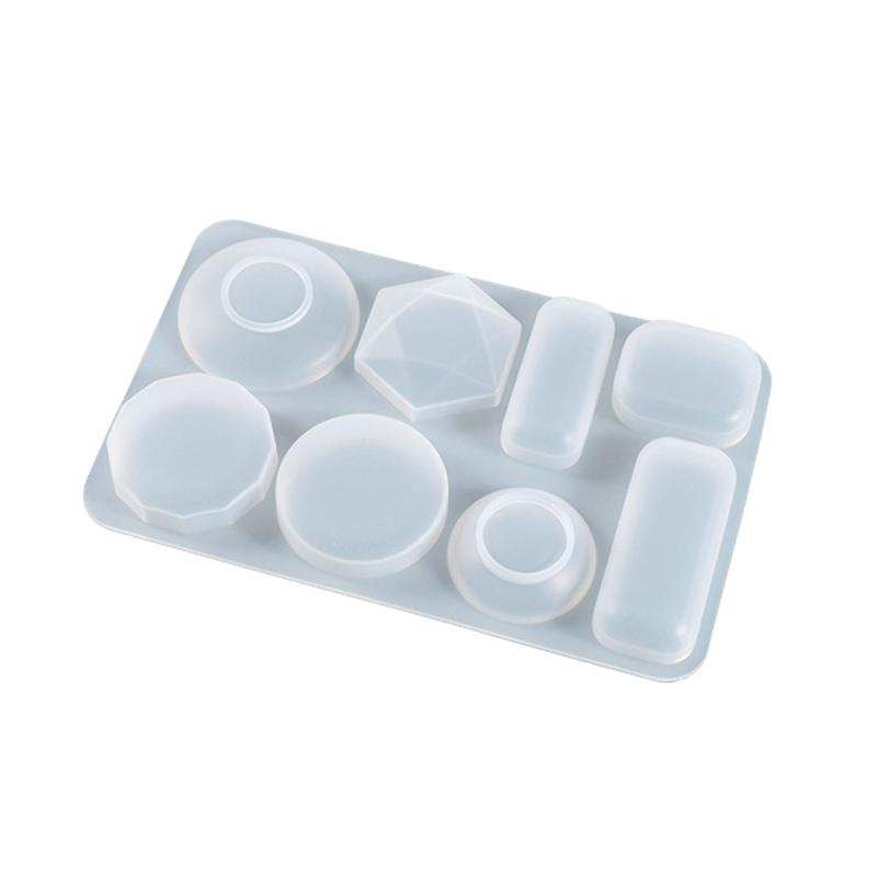 Geometric Round Earrings Silicone Mold Crystal Epoxy Diy Decorative Pendants Earrings Jewelry Epoxy Mold for DIY Craft