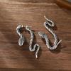Delicate Serpents Twist Earrings Lightweight Design Alloy Construction Jewelry Daily Wear Accessory Ear Accessories