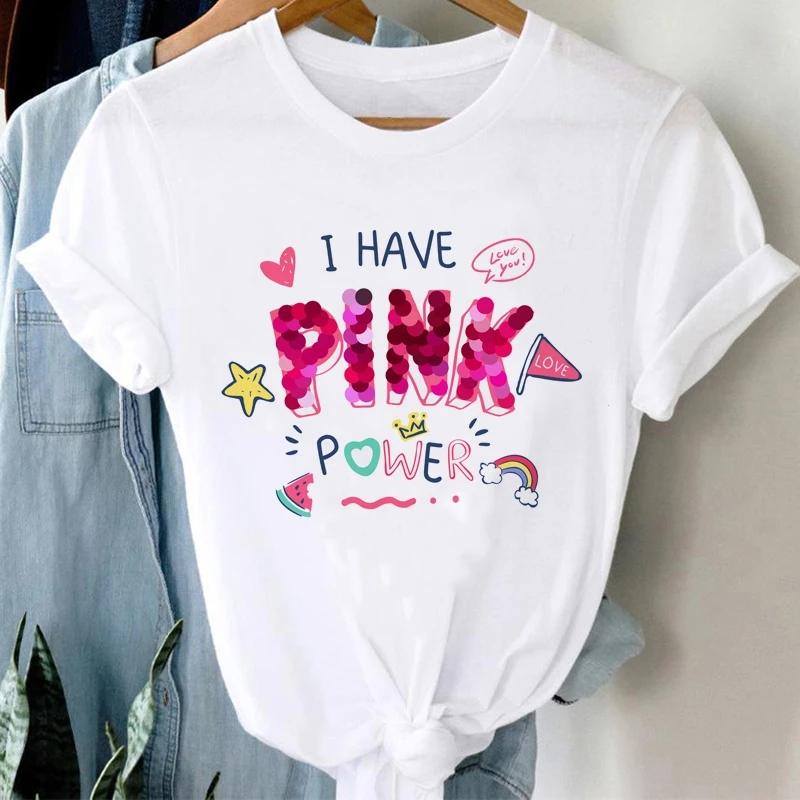 Women Ice Cream Casual Cute Beach 90s Cartoon Short Sleeve Graphic Summer Fashion Print Female Clothes Tops Tees Tshirt T-Shirt