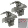 10PCS Sunvisor Holder Clip Clear Gray For Honda Civic CR-V For Accord Civic Viso