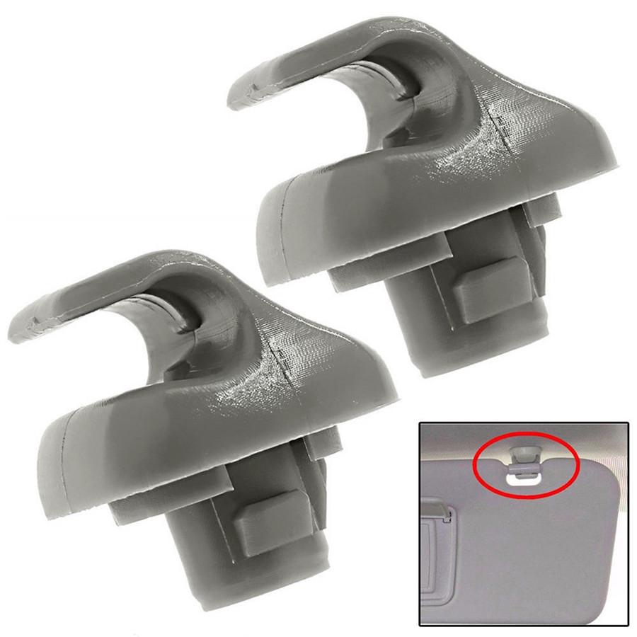 10PCS Sunvisor Holder Clip Clear Gray For Honda Civic CR-V For Accord Civic Viso