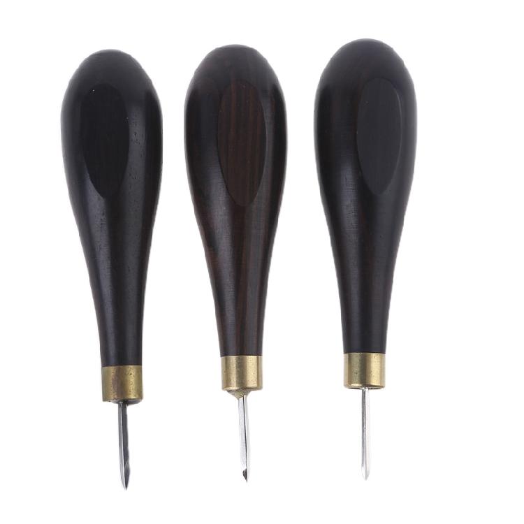 DIY Handmade Gourd Awl Spacing Leather Punch Tool for Handcraft Punching