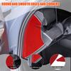2x Soft Carbon Fiber Front Groove Dashboard Sides Panel Trim Decoration Sticker Suitable for BMW 5 Series I5 G60 2024+