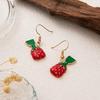 Autumn Fruit Gold-Plated Earrings - Trendy European American Style
