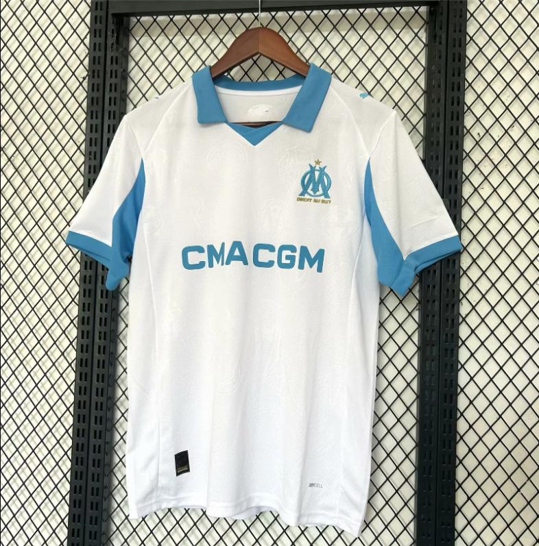 2526 Thai Football Fan Jersey Santos Marseille America Mallorca Short-sleeved Quick-drying T-shirt New La Liga