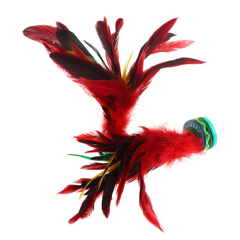China Kick Shuttlecock Fitness Entertainment Footbal Foot Kick Fancy Colorful Goose Feather Shuttlecock For Physical Exercise