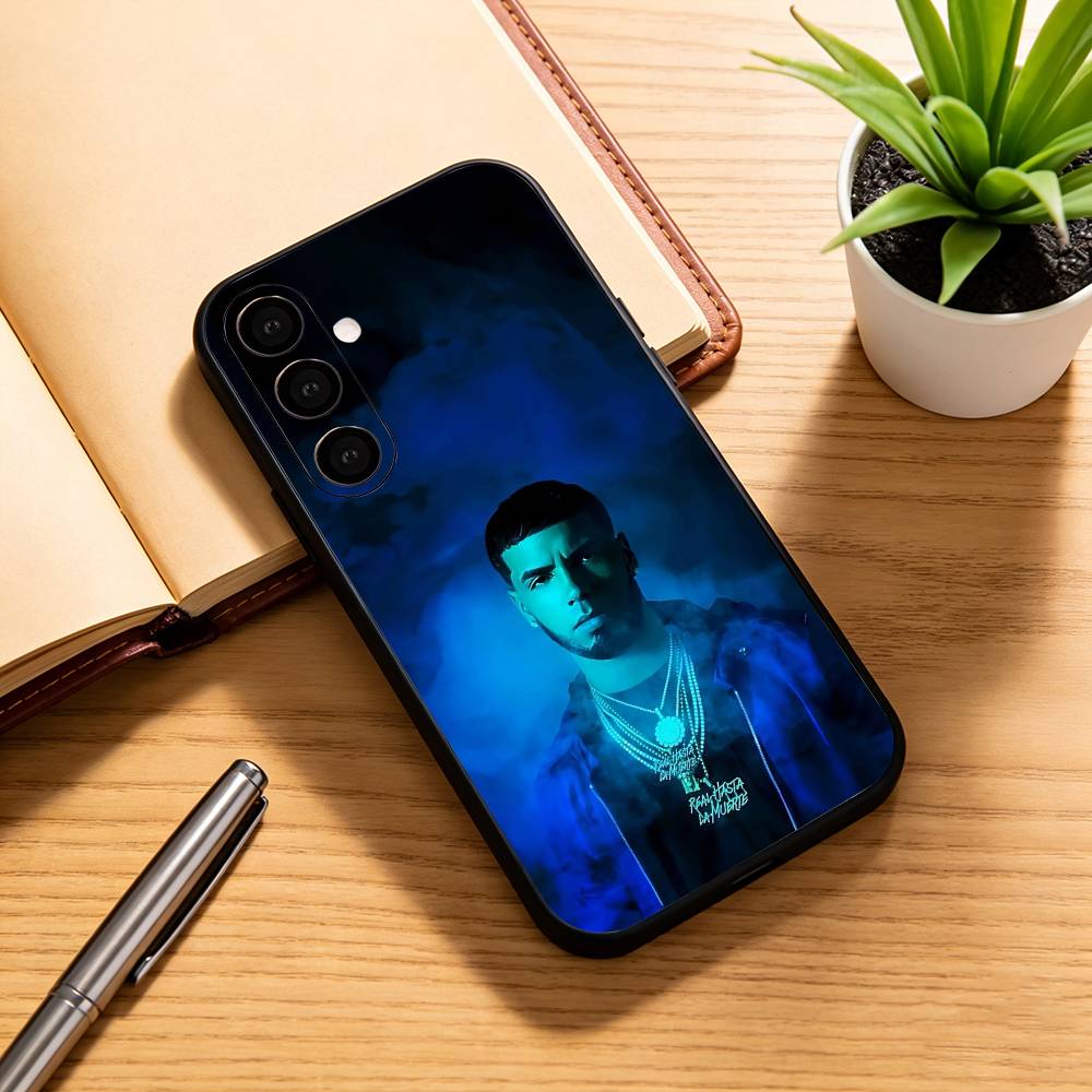 

Real Hasta La M-Muerte Anuel Phone Case For Samsung Galaxy A73,A72,A71,A70,A53,A52,A51,Soft Silicone Black Cover Samsung a31