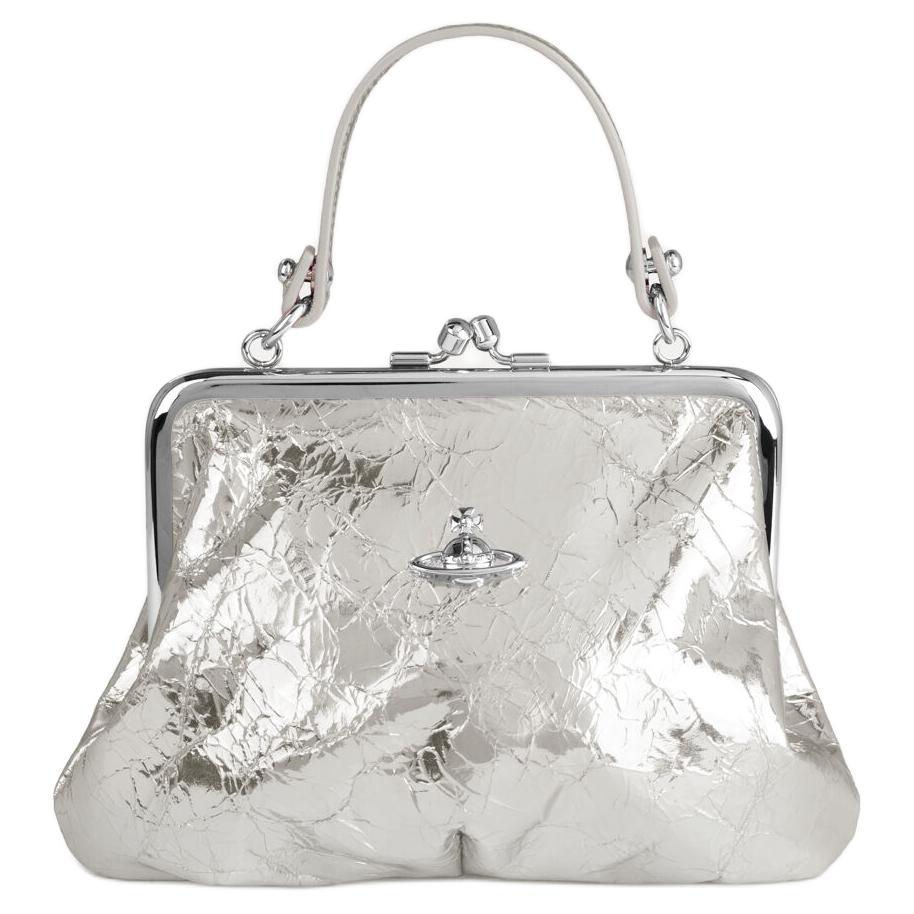 

VIVIENNE WESTWOOD Granny Frame Handbag With Sphere Pattern Women Handbags Silver 4B010007WL00A7WARMSILVER Basic Set (Bag+Dust Bag)