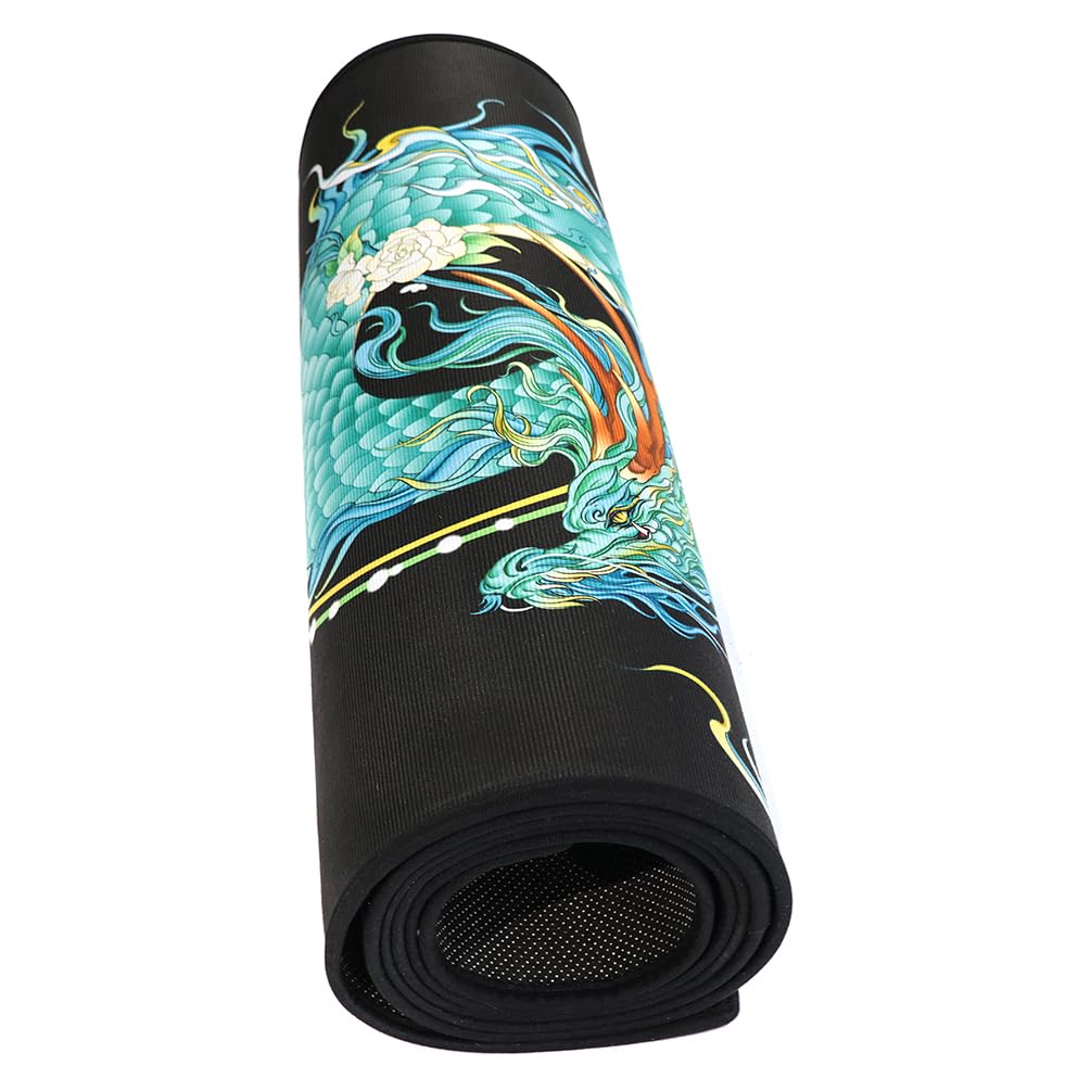 CUESOUL Heavy Duty Dart Mat Official Soft Steel Tip Throw Line Seiryu Design & CSDA-BD-10