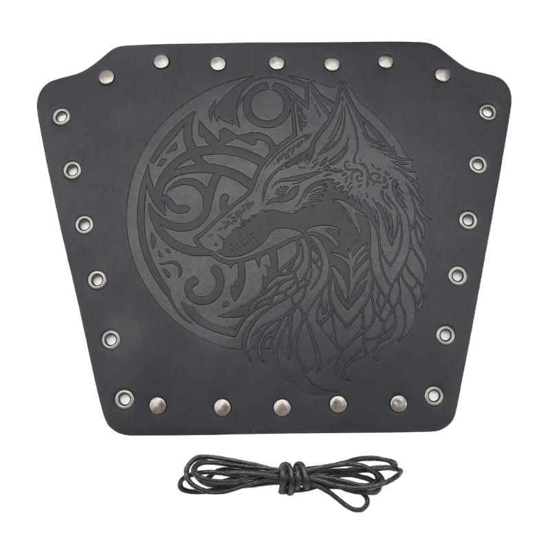 

Тиснение Голова Волка Наручи Защита Рук Косплей Костюм ПУ Наручи Нарукавник для Сценического Исполнителя чёрный