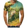 Beautiful Carp Fishing 3D All Over Print Men's T-shirt Summer Harajuku Casual Fashion Short Sleeve Top Sports Outdoor Fishing Enthusiast Clothing