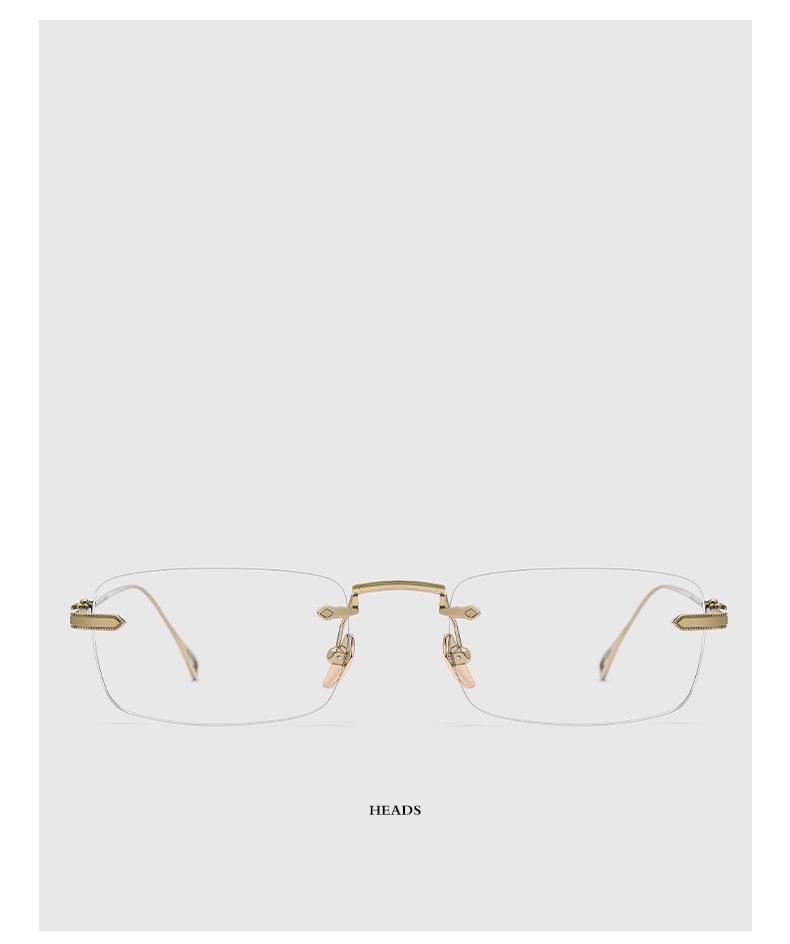 Chen Duling Stil Ultra-Leichte Rahmenlose Damen-Korrektionsbrille