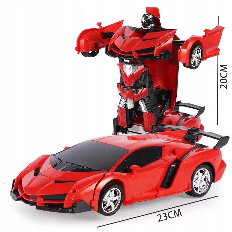 Samochód Zdalnie Sterowany Czerwony Robot Autobot