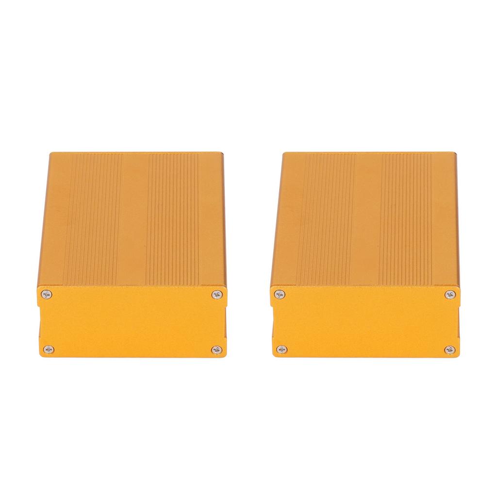 Electronic Project Box Split Type Surface Sandblasting Oxidation Aluminum Alloy Power Junction Case Golden