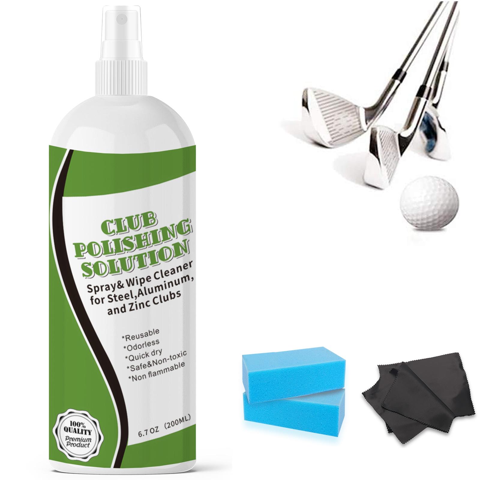 

Golf Club Polishing Solution for Wood Iron Clubs Cleaning 6.7 oz Remove Scratches Scuffs Restore Shine белый