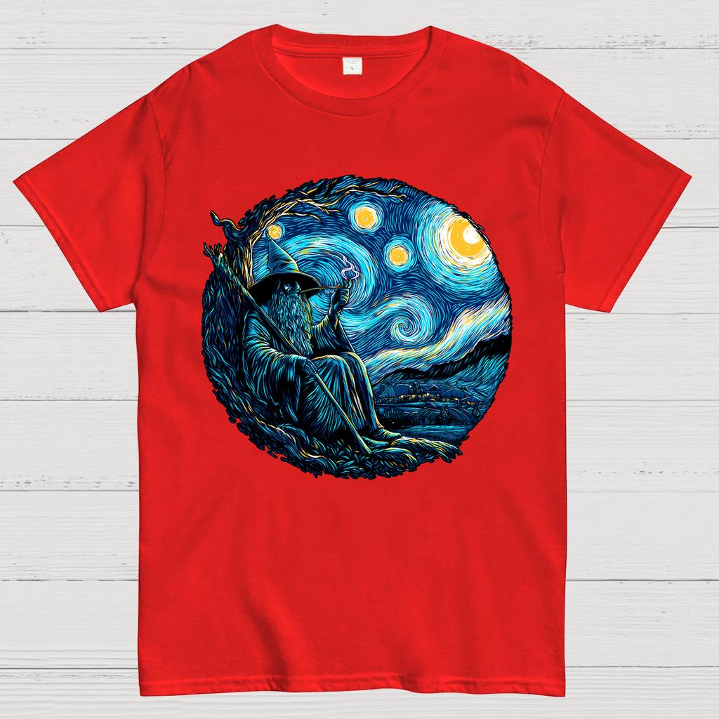 Starry Wizard Unisex 100% Cotton Summer Casual Cool Loose T-Shirt
