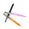 3Pcs 2 In1 Dual End Nail Art Brush Dotting Pen Manicure Tool For Gel Acrylic Nail Art Painting Dotting Tools Extension Gel Brush