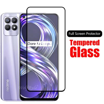 1-3 stücke Volle Abdeckung Gehärtetem Glas Für Realme 8i 8s 5G Glas Für Realme 8 Pro 8Pro Full Screen Protector Film