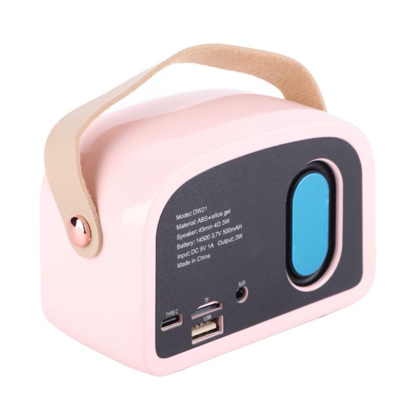 Retro Bluetooth Speaker BT 5.0 Type C Vintage Portable Wireless Bluetooth Speaker For Kitchen Desk Bedroom Office Party